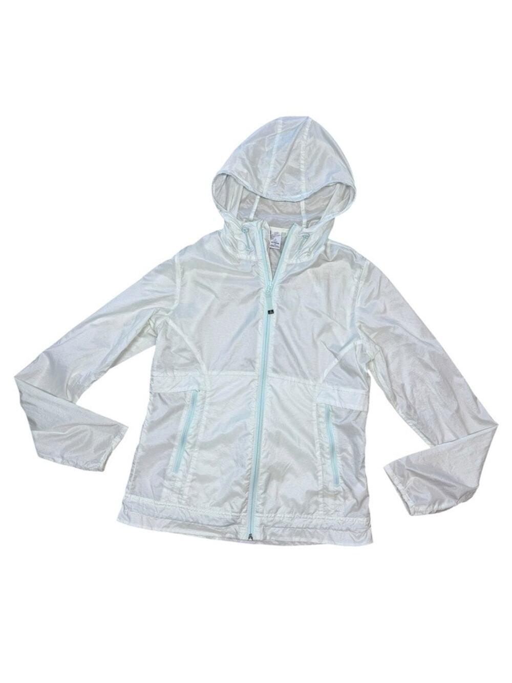 prAna Encinitas Windbreaker Blue Green Breathe Lightweight Packable Jacket XS
